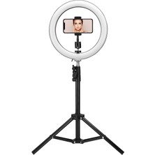 Gaman Tripodlu Youtuber Selfie 3 Renk Led Işıklı Tripod 10 Inç 140 cm