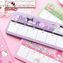 Luoxinguo Kuromi (50) Sanrio Kore Karikatür Sevimli Şerit Not Defteri 50 Parça Masaüstü Haftalık Plan Notları Mesaj Sevimli Öğrenci Yapışkansız Kağıt (Yurt Dışından)