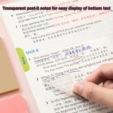 Luoxinguo Krem Beyaz S Renkli Şeffaf Pet Yapışkan Notlar Su Geçirmez Yüksek Değerli Basit Yapışkan Güçlü Yapışkan Notlar 50 Çok Boyutlu Çok Renkli Isteğe Bağlı (Yurt Dışından)