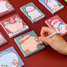 Luoxinguo C 50 Yaprak Sevimli Noel Bloknot Karikatür Kardan Adam Kalınlaşmak Yırtılabilir Santa Kendinden Yapışkanlı Notlar Ofis Aksesuarları Kawaii Kırtasiye (Yurt Dışından)