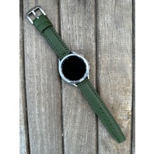 Brown Art Craft 22MM Huawei Gt Gt2 Gt3 Pro Uyumlu Italyan Derisi Akıllı Saat Kordonu