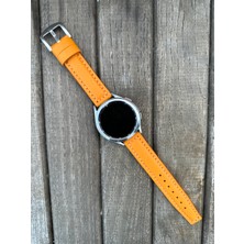 Brown Art Craft 22MM Xiaomi S1 S2 S3 Actıve  Uyumlu Italyan Derisi Akıllı Saat Kordonu