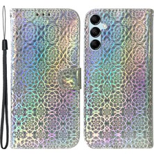 Cool-M Samsung Galaxy M34 5g / F34 5g Göz Kamaştırıcı Çiçek Deseni Pu Deri Cüzdan Stand Kapak Telefon Kılıfı (Yurt Dışından)