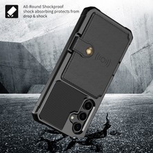 Cool-M Samsung Galaxy S23 Fe Kart Tutucu Kickstand Telefon Kılıfı Pu Deri Kaplamalı Tpu Arka Kapak (Yurt Dışından)