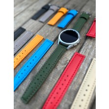 Brown Art Craft 20MM Huawei Gt Gt2 Gt3 Pro Uyumlu Italyan Derisi Akıllı Saat Kordonu