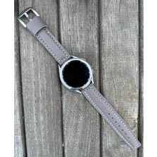 Brown Art Craft 20MM Huawei Gt Gt2 Gt3 Pro Uyumlu Italyan Derisi Akıllı Saat Kordonu