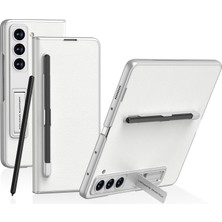 Cool-M Samsung Galaxy Z Fold5 5g Kılıf Pu Deri Telefon Kapağı Pen Yuvası (Yurt Dışından)