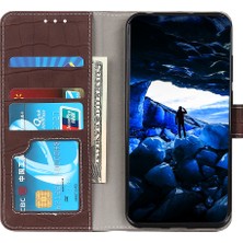 Cool-M Samsung Galaxy A05S 4g Vaka Şok Geçirmez Telefon Kabuğu Stand Timsah Doku Deri Cüzdan (Yurt Dışından)