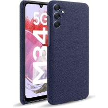 Cool-M Samsung Galaxy M34 5g / F34 5g Şok Geçirmez Kumaş Kaplamalı Pc Telefon Kılıfı Anti-Çizelge Cep Telefonu Kapağı (Yurt Dışından)