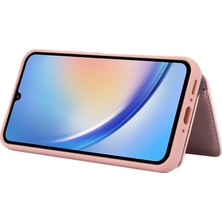 Cool-M Samsung Galaxy A34 5g Kickstand Case Rfıd Engelleme Çıkarılabilir Pop-Up Kart Tutucu Telefon Kapağı (Yurt Dışından)