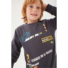 Boboli Erkek Çocuk Sweatshirt Antrasit