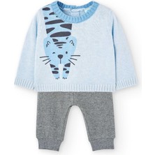 Boboli Erkek Bebek 2li Set Açık Mavi