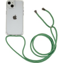 Forestl Digital Apple iPhone 12 Mini Telefon Kılıfı Geri Kılıfı Temizle Tpu+Akrilik Telefon Kapağı Ayarlanabilir Kordon Yeşili (Yurt Dışından)