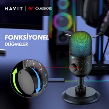 Havit Gamenote GK52 Rgb Gaming Profesyonel Oyuncu Yayıncı Mikrofonu