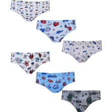 Hepsine Rakip Erkek Çocuk Renkli Empirme Slip Külot 6 Lı Paket