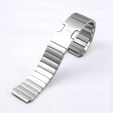 AktarMobile Huawei Watch Gt 4 46 mm Uyumlu Metal Kordon Baklalı Model Paslanmaz Çelik Kayış Kelebek Toka