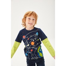 Boboli Erkek Çocuk Tshirt Lacivert