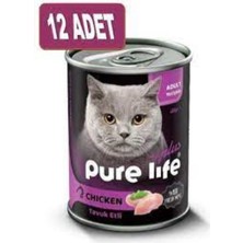 Pure Life Plus Kedi Konserve Tavuklu 12 Adet * 400GR