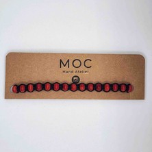 Moc Hand Atelier Mercan Taşlı Sıralı Bileklik