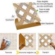 Tink Kendinden Yapışkanlı Ahşap 016 Desenli Pvc Karo 30X30 cm (4 Adet) 0,36 M2