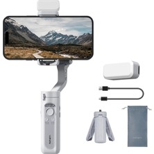 Z-Mobile Isteady Xe 3 Eksenli El Tipi Gimbal Cep Telefonu Sabitleyici LED Işıklandırma Aparatlı Stabilizatör