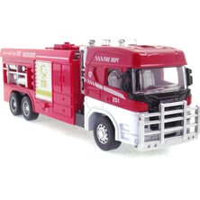 Bisepetim Die Cast Model Çek Bırak Merdivenli Itfaiye Kamyonu