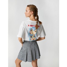 Koton Anime Tişört Oversize Bisiklet Yaka Kısa Kollu