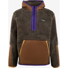 Discovery Expedition Kahve Erkek Kapüşonlu Blok Sweatshirt D3WM-SWT24