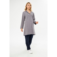 Mervem Iş Önlüğü Alpaka Bayan Gri