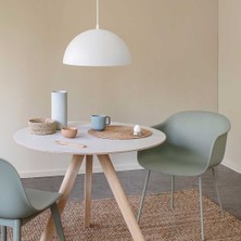 Riolight  Retro,rustik,modern Masa Üstü Beyaz Tekli Metal Sarkıt Avize ÇAP:30CM