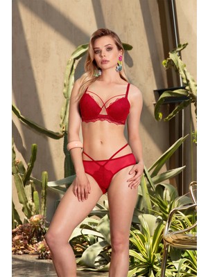 Nurteks 4343 Kadın Ipli Desteksiz Sütyen Takımı