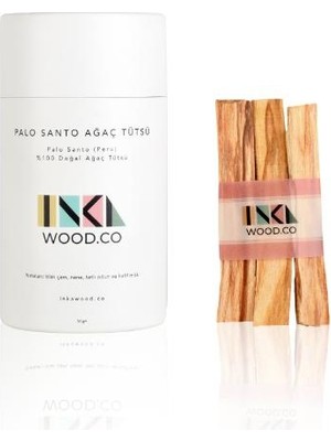 Inka Wood Co. Palo Santo Ağaç Tütsü 44G – 4 Adet | Peru