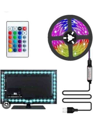 Cata Usb'li Tv Şerit LED 3 Metre Kumandalı Rgb Animasyonlu