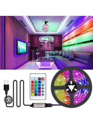 Cata Usb'li Tv Şerit LED 3 Metre Kumandalı Rgb Animasyonlu