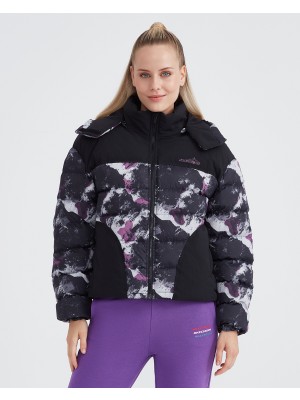 Skechers W Outerwear Padded Jacket Kadın Siyah Mont S232062-001