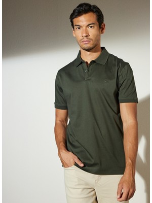 Brooks Brothers Polo Yaka Haki Erkek T-Shirt BBSP23MTS016