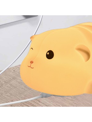 Yiqln USB Şarjlı Kablosuz Dokunmatik Gece Lambası-Küçük Hamster (Yurt Dışından)