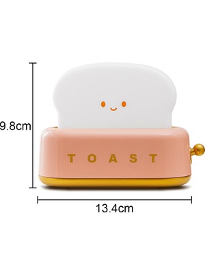 Yiqln Ekmek Yapma Makinesi USB Şarjlı Masa Lambası-Kırmızı (Yurt Dışından)