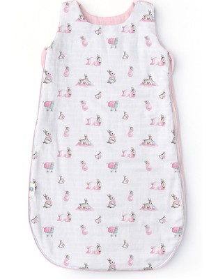 Deux Lapins Bebe Lapin Rose 1.85 Tog Kışlık Müslin Bebek Uyku Tulumu 6-18 Ay