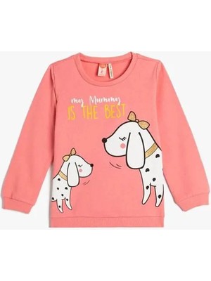 Koton Kız Bebek Sweatshirt Pembe 4WMG10023AK