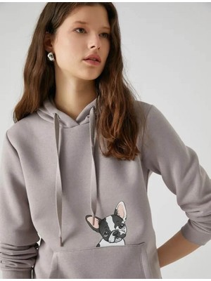 Koton Kadın Sweatshirt Gri 4WAL10022IK