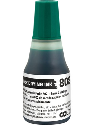 Colop 802 25 ml Çabuk Kuruyan Mürekkep Yeşil