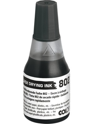 Colop 802 25 ml Çabuk Kuruyan Mürekkep Siyah