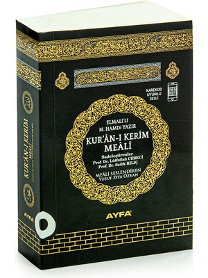 Ayfa Basın Yayın Kabe Desenli Cep Boy Kur'an-ı Kerim Meali 604 Sayfa Arapça Metinle