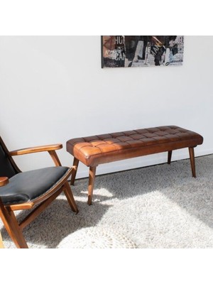 NAPOLYON GERÇEK DERİ CAPPİTONE BENCH