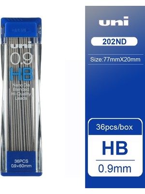 Luoxinguo 0.9 Hb Otomatik Kurşun Kalem 0.3/0.5/0.7/0.9MM-202 Nano-Elmas Süper Sert Siyah Kurşun Mekanik Kurşun Kalem Yedeği Hb/2b/3b/4b/h/2h/4h. (Yurt Dışından)