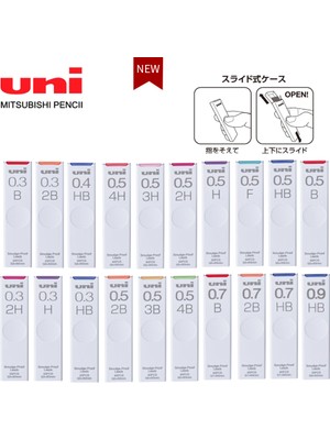 Luoxinguo 0.5mm H Japonya Unı Ul-S Otomatik Kalem Kurşun Çekirdek Leke Tutmaz Kalın Siyah Çiçeklenme Değil Kirlenme Önleyici Dolum Otomatik Kurşun Çekirdek 0.5/0.3. (Yurt Dışından)