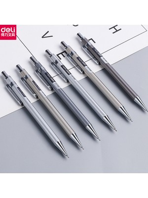 Luoxinguo 0.7 mm Gümüş W Refil Deli Yüksek Kaliteli Tam Metal Mekanik Kurşun Kalem 0.5/0.7 Lapices Profesyonel Boyama ve Yazma Okul Malzemeleri (Yurt Dışından)