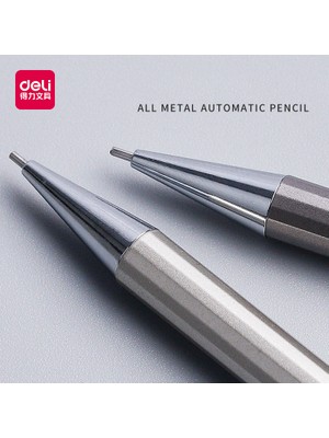 Luoxinguo 0.7 mm Gümüş W Refil Deli Yüksek Kaliteli Tam Metal Mekanik Kurşun Kalem 0.5/0.7 Lapices Profesyonel Boyama ve Yazma Okul Malzemeleri (Yurt Dışından)