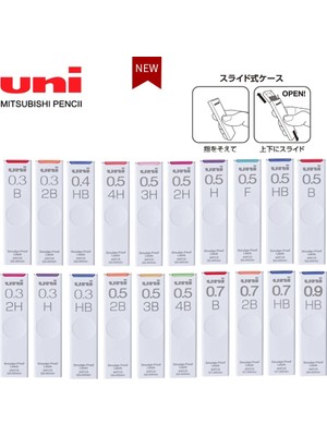 Luoxinguo 0.5mm 3b Japonya Unı Ul-S Otomatik Kalem Kurşun Çekirdek Leke Tutmaz Kalın Siyah Çiçeklenmez Kirlenme Önleyici Dolum Otomatik Kurşun Çekirdek 0.5/0.3. (Yurt Dışından)